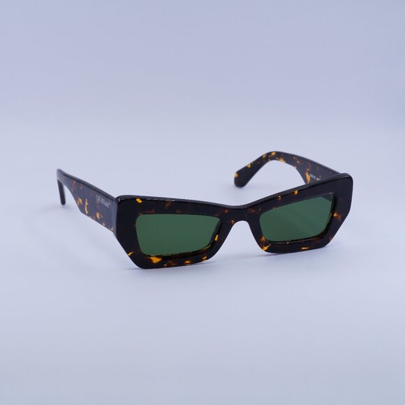 Off-White Accessories - 🕶️New Off-White OERI137 AURORA 6055 Sunglasses - Havana Frame, Green Lenses